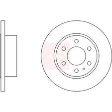 2x Brake Discs Solid For Iveco