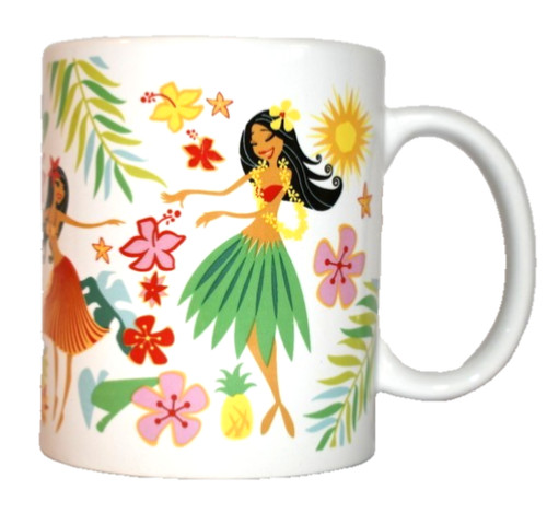 Island hula honeys coffee cup - honeys,