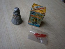 Vintage Dr Who & the Daleks Marx boxed silver Dalek Rolykins 1965 Free postage