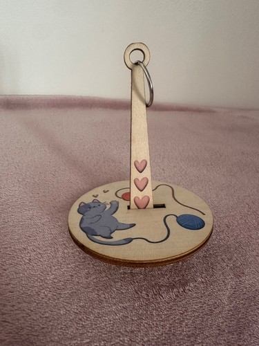 Wooden wrist yarn - yarn, holder