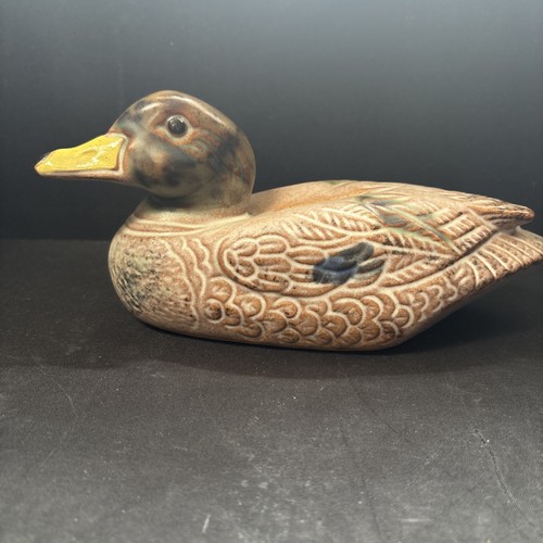 Studio pottery duck - pottery,