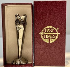 Past Times Pewter Miniature Tussie Mussie / Posy Holder – Ornate Design with Box