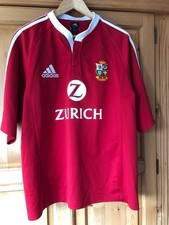 Mens Adidas British & Irish Lions Rugby Top Short Sleeve 2005 L Great Condition