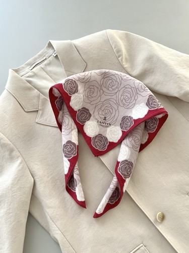 Lanvin vintage handkerchief - lanvin,