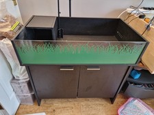 Vivexotic Tortoise Black Vivarium Table+Cabinet Durable Assembled 