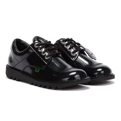 Kickers kick black patent - lo,