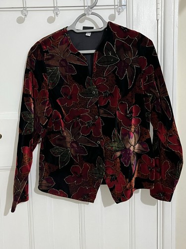 Vintage velour fosby jacket - vintage,