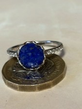 QVC Silver Lapis and