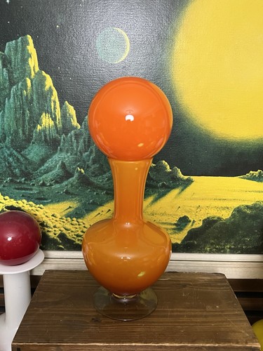 Vintage space age orange - space,