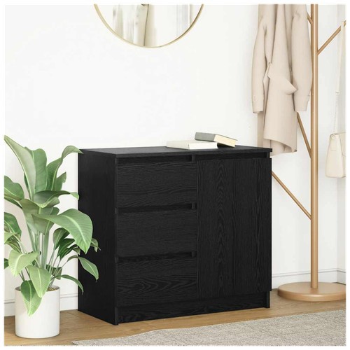 Sideboard black oak - sideboard, 71x35x65cm