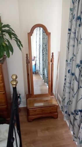 Ducal pine cheval mirror - pine,