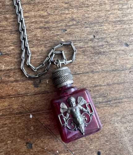 Lvp perfume bottle necklace - bottle,