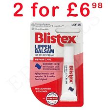 BLISTEX BALSAM LIP RELIEF CREAM REPAIR CARE 6ML SPF 15? 2 for £6.98