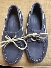 Quayside Washable Leather Boating Shoes 5uk