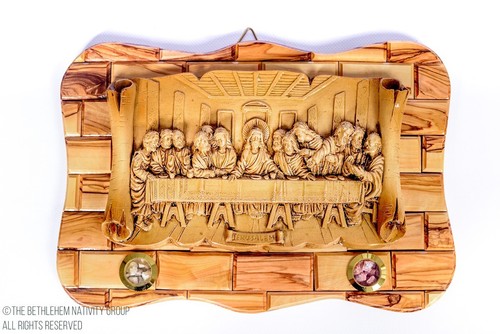 Hand made square olive wood - olive,