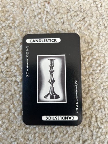 Cluedo candlestick card - cluedo,