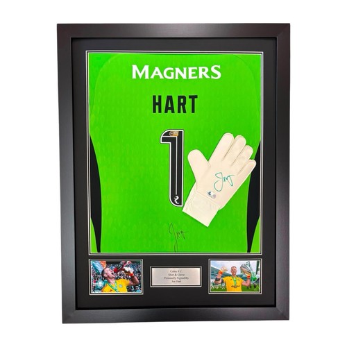 Joe hart signed shirt glove - joe,