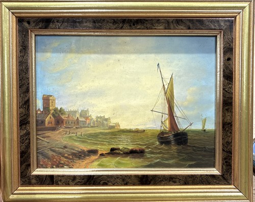 Vintage oil board painting - vintage, on