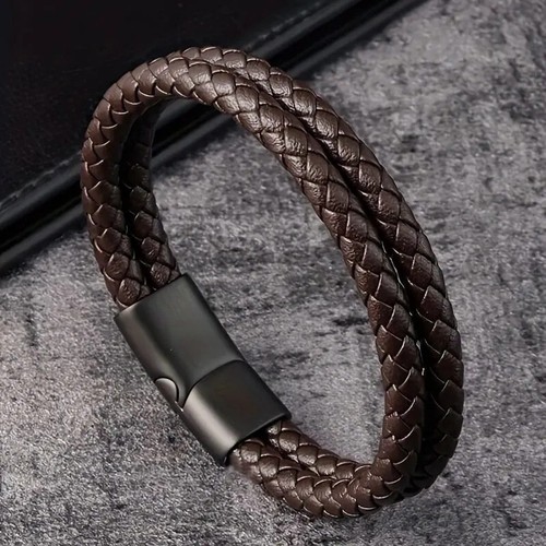 Men leather bracelet - men’s,
