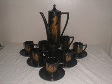 Portmeirion Phoenix Gold 15pc Coffee Set UNUSED John Cuffley FREE UK P&P