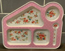 Cath Kidston 'Floral Rose' Childs Melamine Sectioned Food Tray, Plate