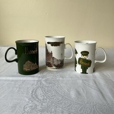 Harrods x3 Bone China Mugs