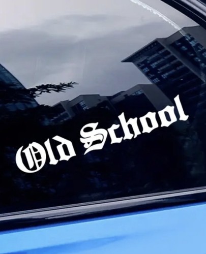 Old school reflective - school, silver