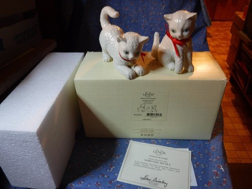 Lenox ivory cats - lenox, 2
