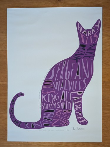 Bob mortimer signed print - bob,