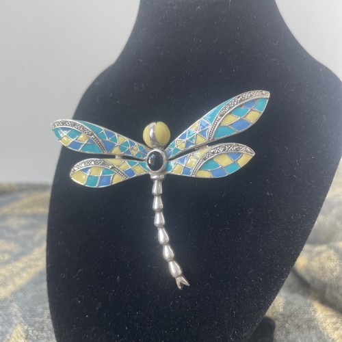 Art deco dragonfly silver - art,
