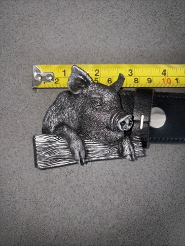 Leather and pewter - and,
