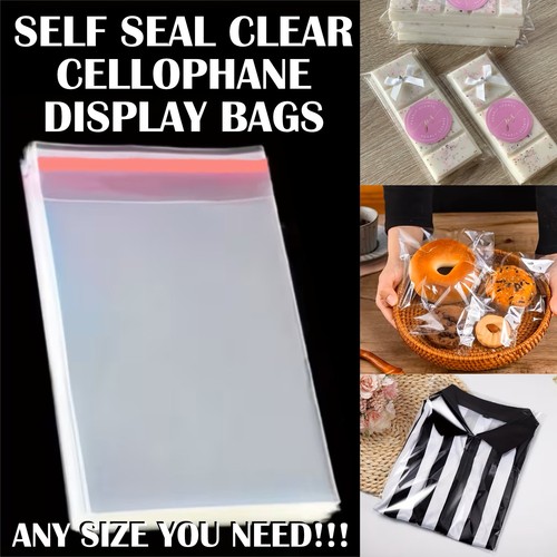 Clear cellophane cello bags - cellophane,
