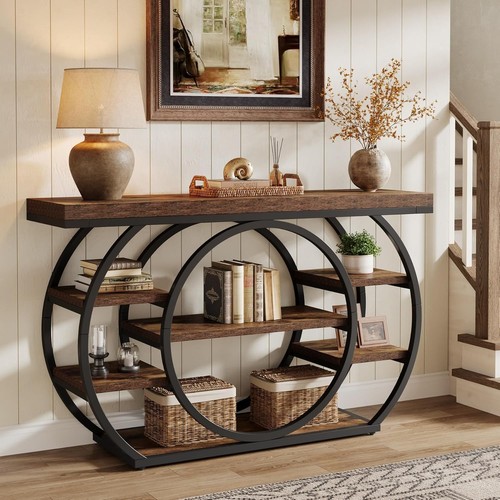 120cm circle console table - console,