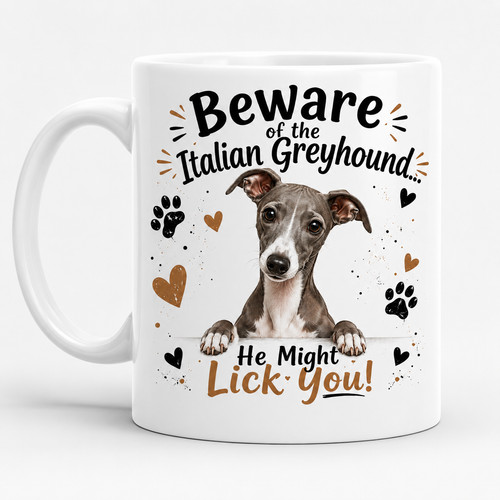 Italian greyhound mug - greyhound, |