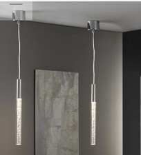 Hanging Lamp  £320 newWarm White Long Line Light Metal  Lamp Home Decor x 2