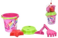 Bucket Spade Rake Sieve Shapes Set Unicorn or Faces & Catch Ball