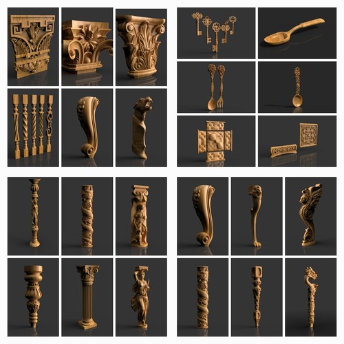 4000 pcs stl model - stl, 3d