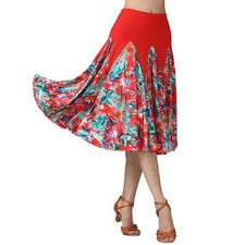Flamenco Ballroom Dance Skirt