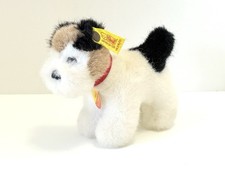 Vtg Steiff Foxy Fox Terrier Dog Stuffed Animal 1528/11 West Germany Plush Toy