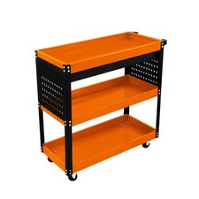 T-Mech Tool Storage Tolley 3 Tier Portable Cart Roller Customer Return UVG