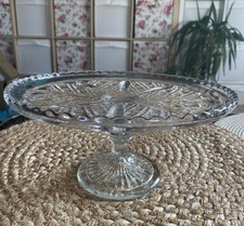 Vintage glass pedestal cake stand afternoon tea party wedding Country House