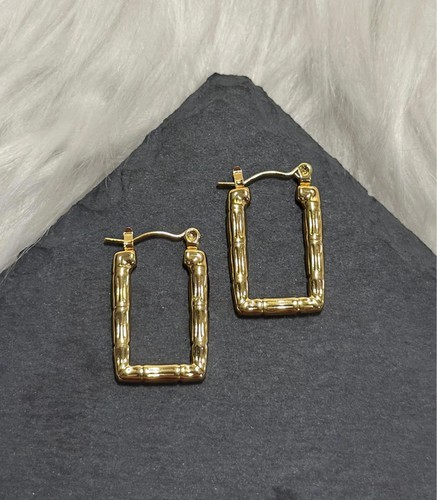 Trendy rectangle bamboo hoop - rectangle,