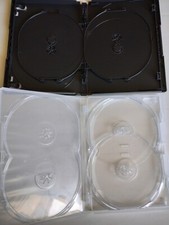 Various DVD Cases 14mm/7mm Clear/Black/Mixed Replacement Media Used lot