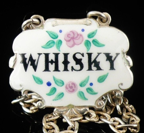 Sterling silver enamel whisky - enamel,