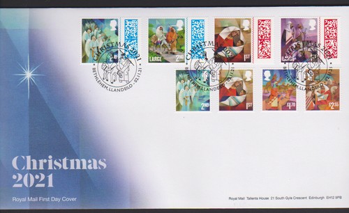 2021 fdc christmas - christmas,