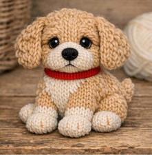 Cockerpoo Puppy Knitting