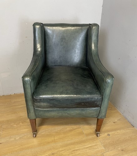 Edwardian leather club - , chair