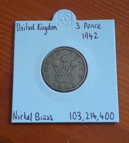 1942 brass pence - 3,
