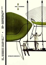 MID CENTURY 1950'S EAMES KNOLL BERTOIA CHAIRS ADVERTISEMENT A3 POSTER RE PRINT