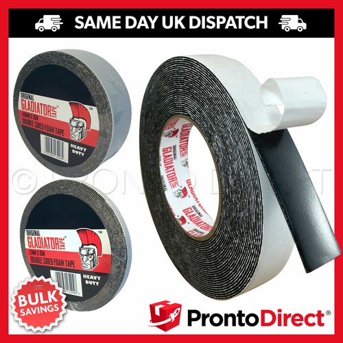 Double sided foam tape black - double,